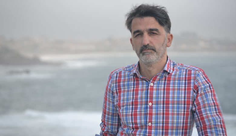Jesús Gago na terraza do Instituto Español de Oceanografía